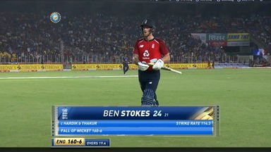 IND vs ENG 2021, 2nd T20I : Ben Stokes Wicket