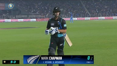 IND vs NZ 2023, 3RD T20I: Mark Chapman  Wicket