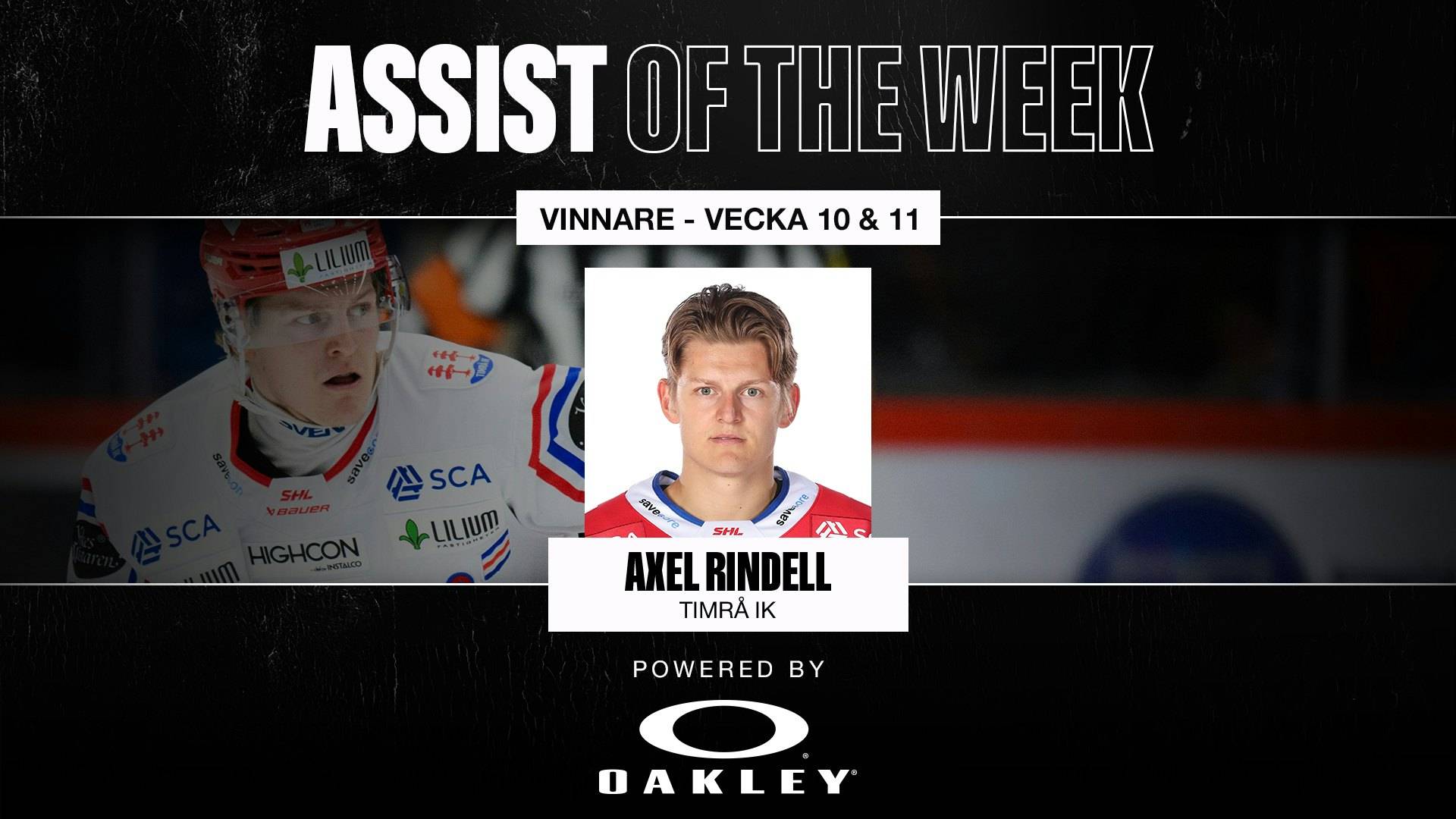 Vinnare av Assist of the week vecka 10-11 - Axel Rindell, Timrå | SHL
