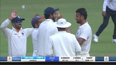 Ranji Trophy 2019-20: Madhya Pradesh vs Tamil Nadu - Fall of wickets, Tamil Nadu 1st Innings