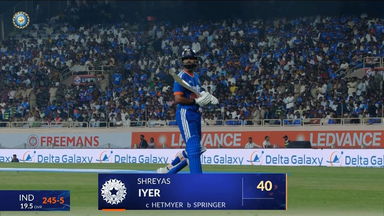 IND vs WI 2026, 2nd T20I: Shreyas Iyer Wicket