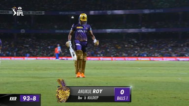 M28: DC vs KKR – Anukul Roy Wicket