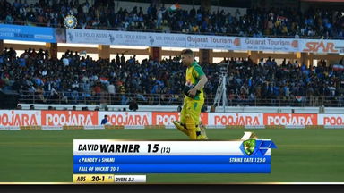 IND vs AUS 2020, 2nd ODI: David Warner Wicket