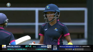 Senior Womens T20 Trophy 2022  QF2 : Sushma Verma's match-winning 68*(58) for Himachal Pradesh