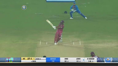 IND vs WI 2019, 1st T20I: Evin Lewis Six