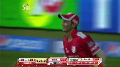 M31: RCB vs KXIP –  AB de Villiers Wicket