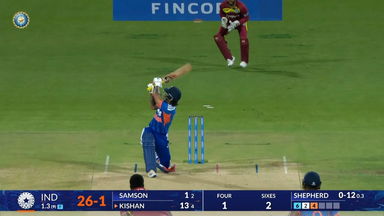 IND vs WI 2026, 5th T20I: Ishan Kishan Six