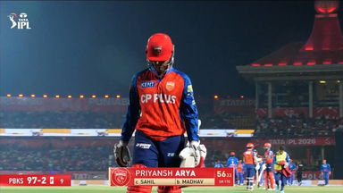 IPL 2026 M55: PBKS vs DC - Priyansh Arya Wicket
