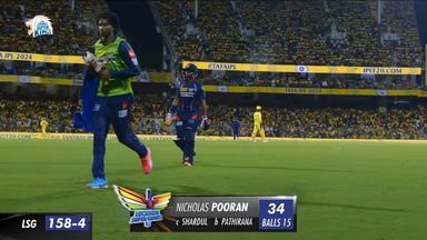 M39: CSK vs LSG – Nicholas Pooran Wicket