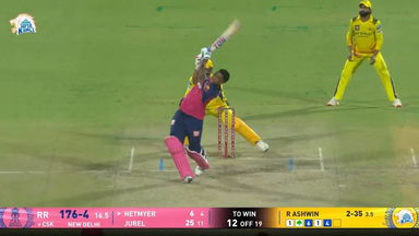 IPL 2025 M62: CSK vs RR - Shimron Hetmyer Six