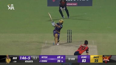 M19: KKR vs SRH – Rinku Singh Six