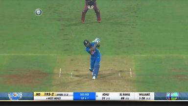 IND vs WI 2019, 3rd T20I: Virat Kohli Six