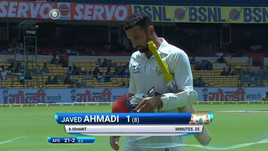 IND vs AFG 2018, 1st Test  Day 2: Javed Ahmadi Wicket