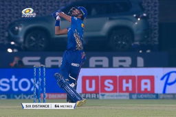M27: MI vs CSK – Krunal Pandya Six