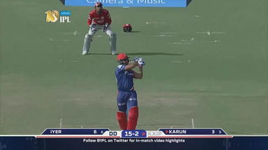 M36: KXIP vs DD – Karun Nair Six