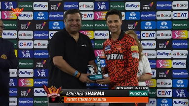 M18: SRH vs CSK – Punch.ev Electric Striker of the Match – Abhishek Sharma