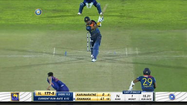 IND vs SL 2022, 2ND T20I: Dasun Shanaka Six