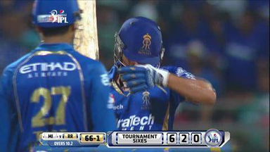 M56: MI vs RR – Karun Nair Six