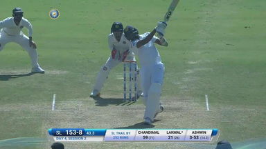 IND vs SL 2017, 2nd Test Day 4: Suranga Lakmal Six