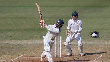 Fifty up in style: Jadeja smacks it over the ropes