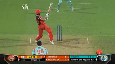 M12: SRH vs LSG – Kane Williamson Six