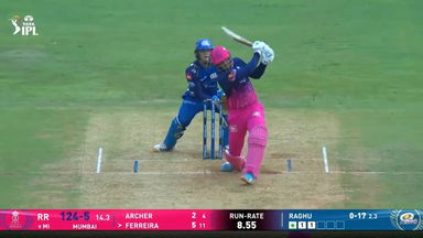 IPL 2026 M69: MI vs RR - Donovan Ferreira Six