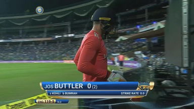 IND vs ENG 2017, 3rd T20I : Jos Buttler Wicket