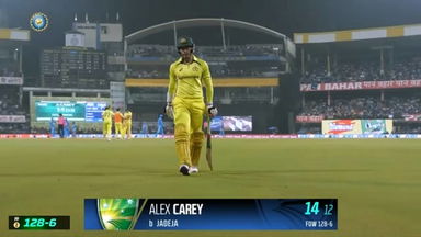 IND vs AUS 2023-24, 2ND ODI: Alex Carey Wicket