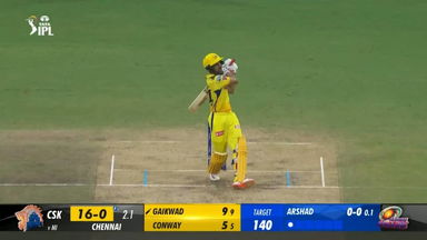 M49: CSK vs MI –  Ruturaj  Gaikwad  Six