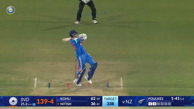 IND vs NZ 2026, 3rd ODI: Nitish Kumar Reddy Six