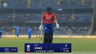 IND-W vs ENG-W 2023, 2ND T20I: Amy Jones Wicket