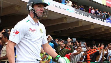 India vs SA, 2nd Test - AB de Villiers gets a grand reception on his 100th Test