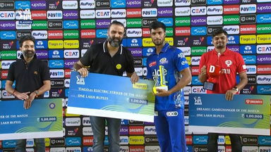 Q2: GT vs MI – TIAGO.ev Electric Striker of the Match – Tilak Varma