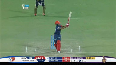 M26: DD vs KKR – Prithvi Shaw Six