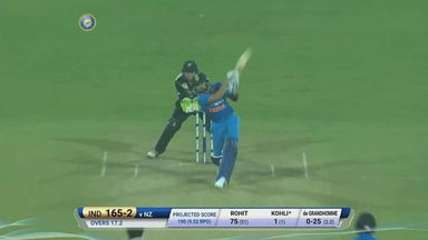 IND vs NZ 2017, 1st T20I: Virat Kohli Six