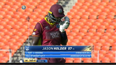 IND vs WI 2022, 1ST ODI: Jason Holder Wicket