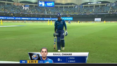 M30: CSK vs MI – Rahul Chahar Wicket