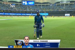 M30: CSK vs MI – Rahul Chahar Wicket