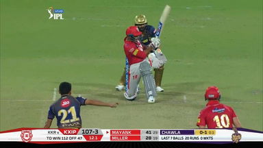 M06: KKR vs KXIP – Mayank Agarwal Six