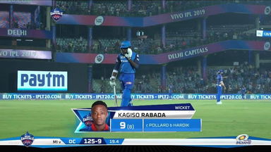 M34: DC vs MI – Kagiso Rabada Wicket