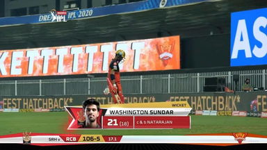 M52: RCB vs SRH – Washington Sundar Wicket