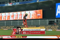 M52: RCB vs SRH – Washington Sundar Wicket