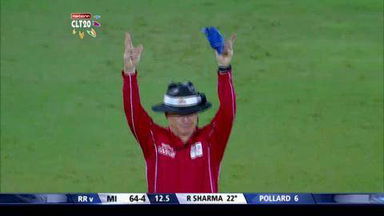 M1: RR vs MI –  Rohit Sharma Six