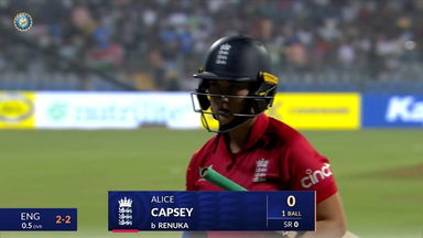 IND-W vs ENG-W 2023, 1ST T20I: Alice Capsey Wicket