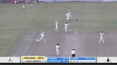 Ranji Trophy 2021-22, Delhi v Tamil Nadu: Tamil Nadu 1st Innings Fall of Wickets