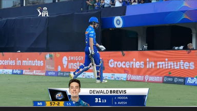 M26: MI vs LSG – Dewald Brevis Wicket