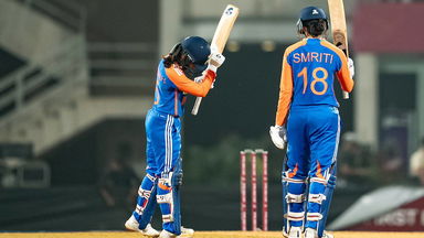 Super Smriti lights up Navi Mumbai with third consecutive fifty