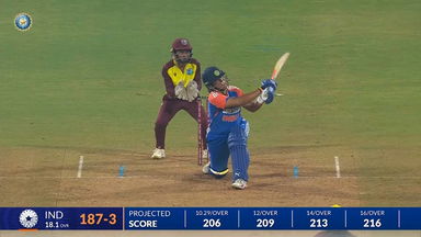 IND-W vs WI-W 2024, 3rd T20I: Richa Ghosh Six