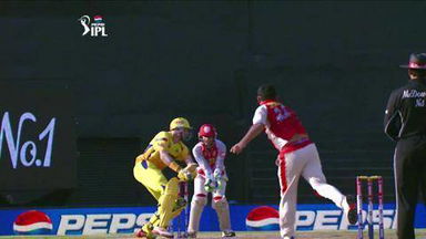 M45: CSK vs KXIP – Michael Hussey Wicket