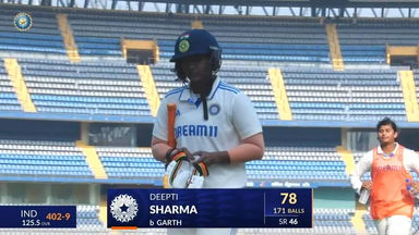 IND-W vs AUS-W 2023-24, 1st Test: Deepti Sharma Wicket